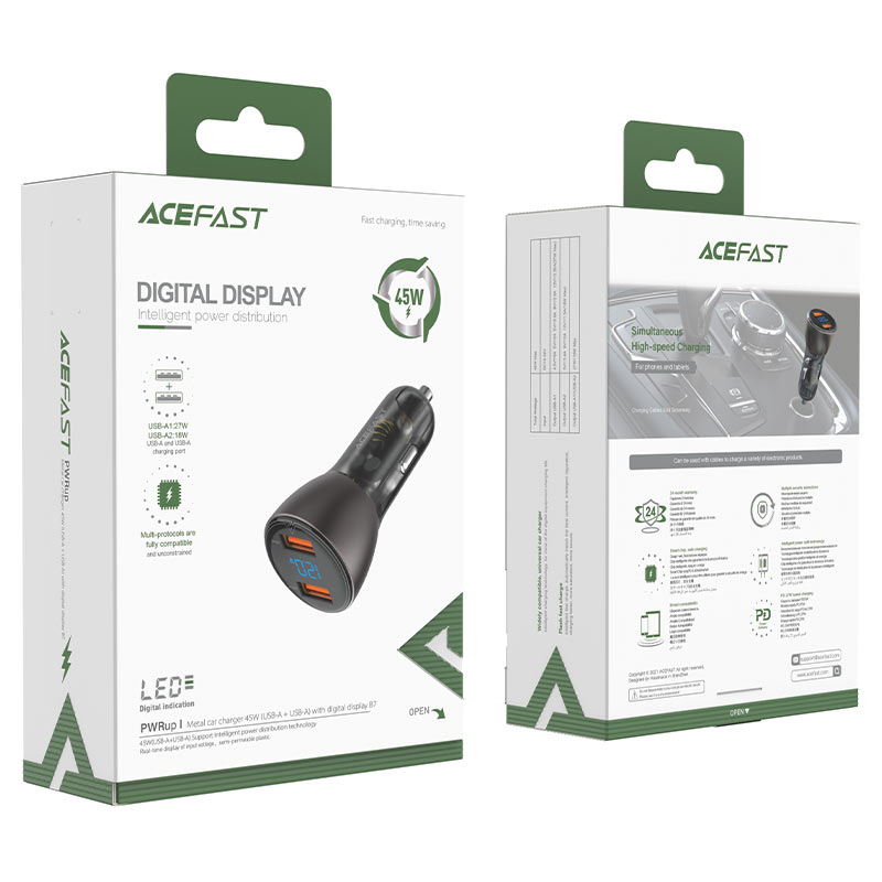 acefast-b7-car-charger-45w-dual-usb-a-with-digital-display-package