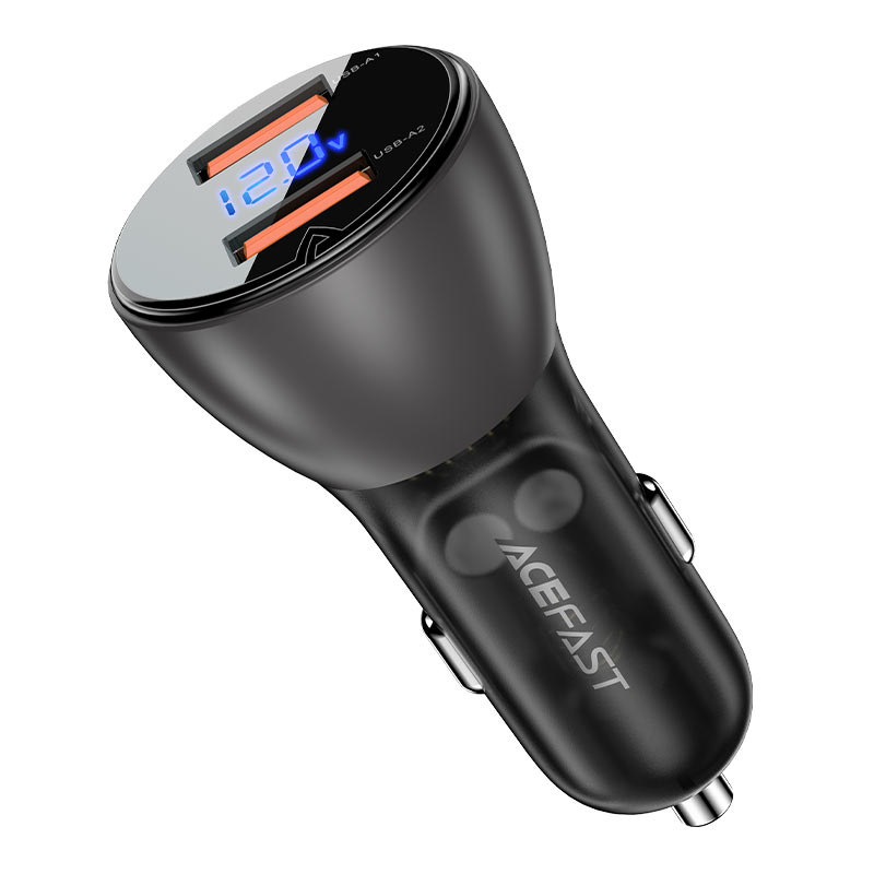 acefast-b7-car-charger-45w-dual-usb-a-with-digital-display